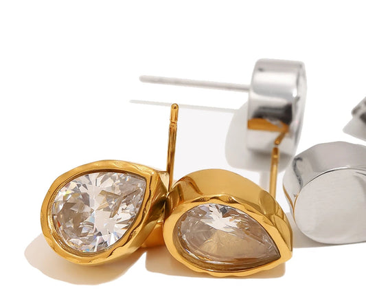 Rocío Zircon Drop Studs