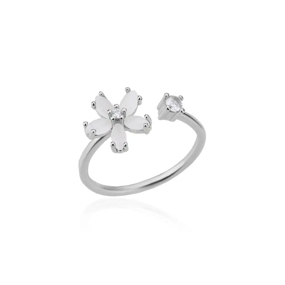 Opal Petal Ring