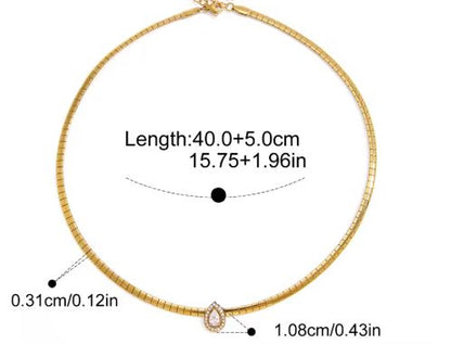 Brisa Zircon Pendant Necklace