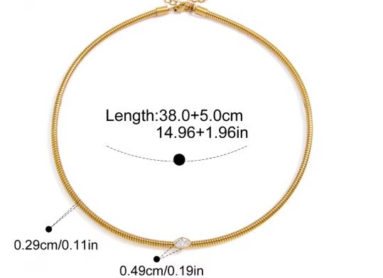 Brisa Zircon Pendant Necklace