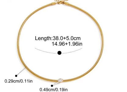 Brisa Zircon Pendant Necklace
