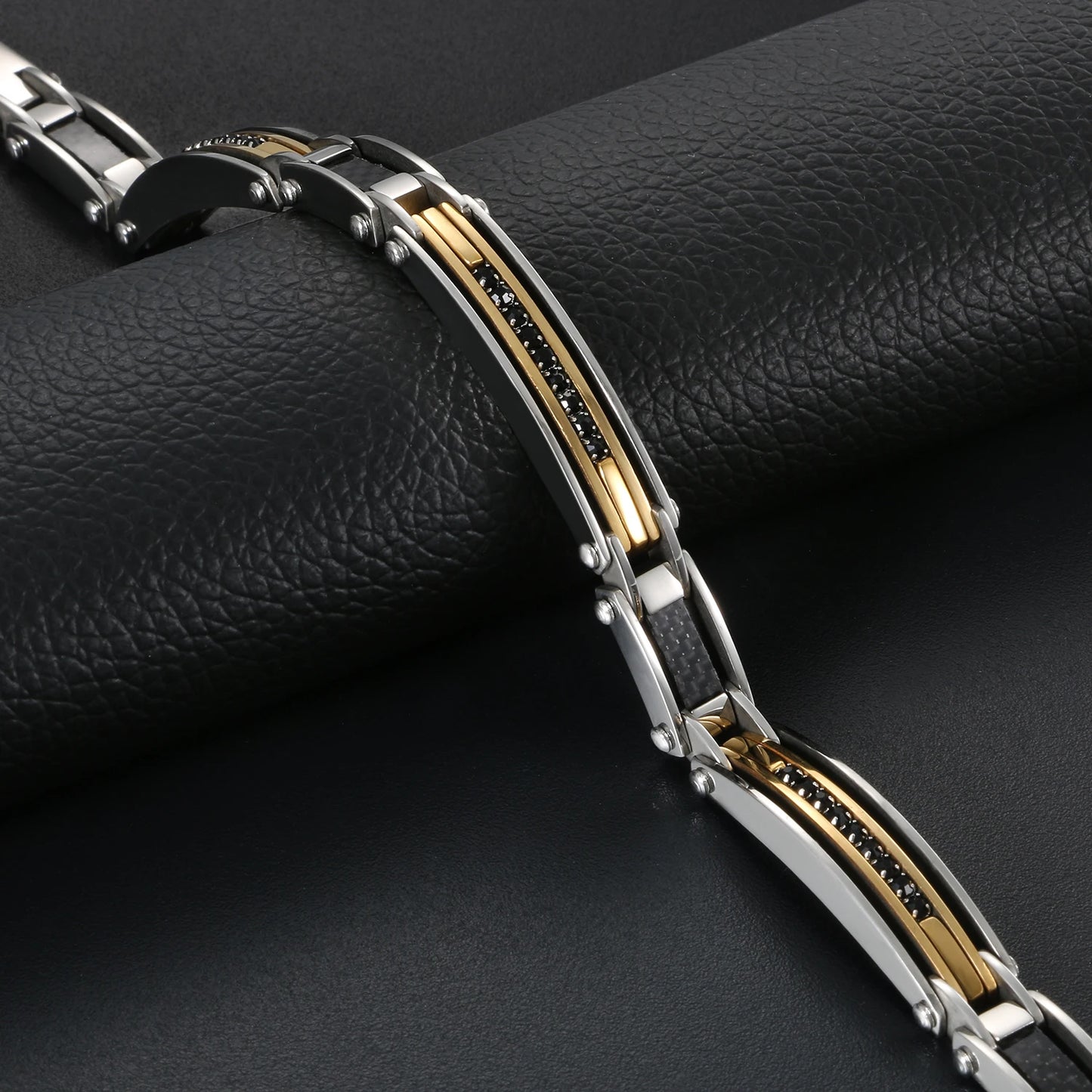 Steel Link Chain Bracelet for Men