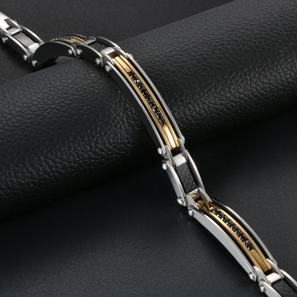 Steel Link Chain Bracelet for Men