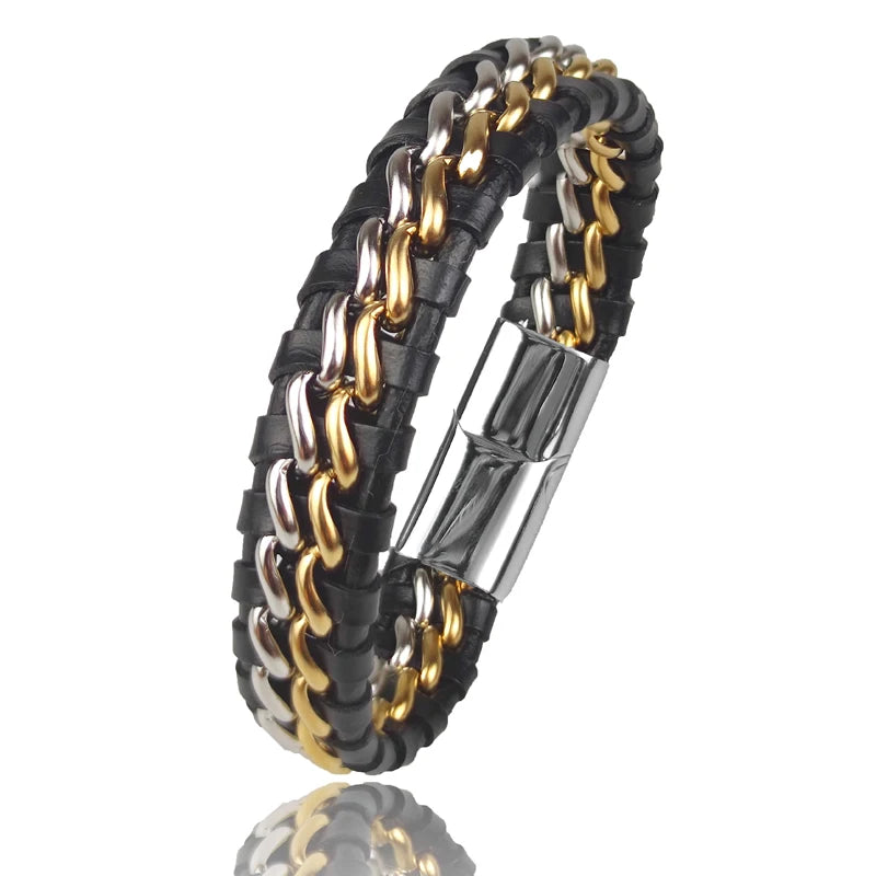 Cuero Woven Leather Bracelet