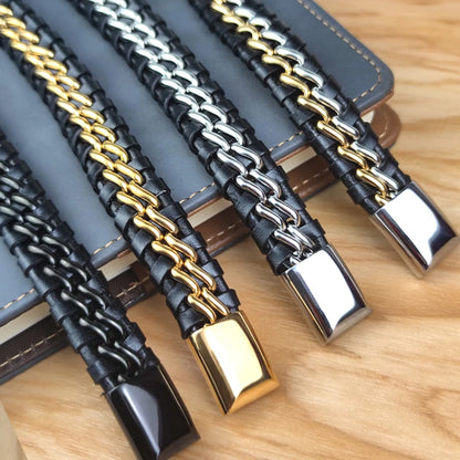 Cuero Woven Leather Bracelet