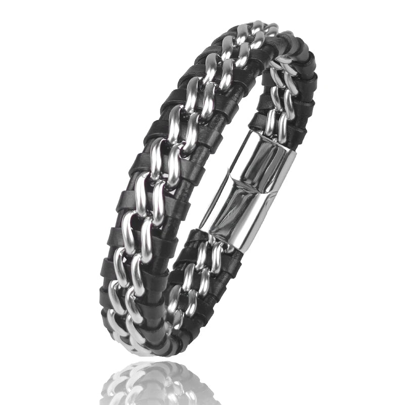 Cuero Woven Leather Bracelet