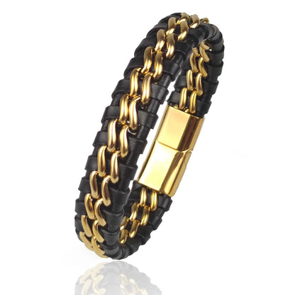 Cuero Woven Leather Bracelet