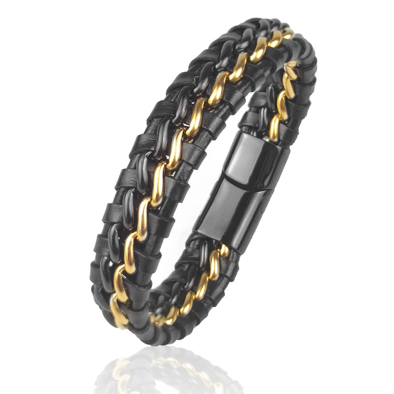 Cuero Woven Leather Bracelet