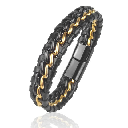 Cuero Woven Leather Bracelet