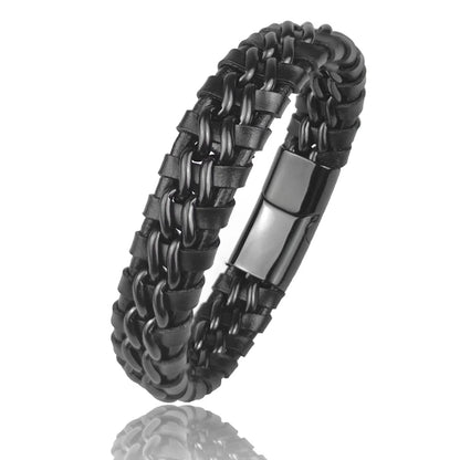 Cuero Woven Leather Bracelet