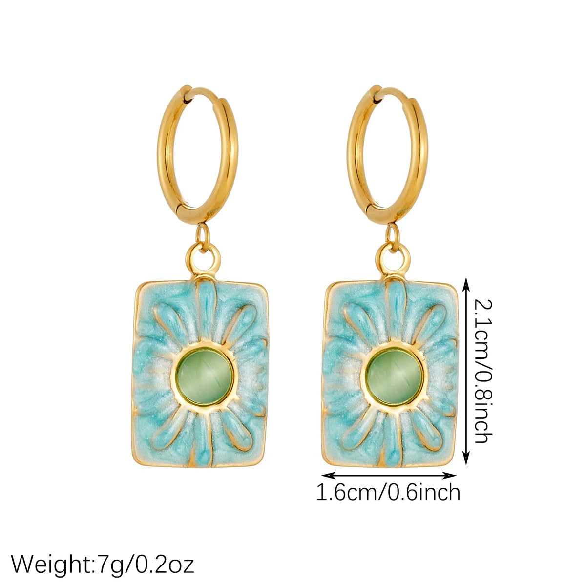 Painted Petal Necklace & Earrings