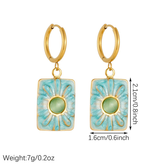 Jardín Painted Petal Necklace & Earrings