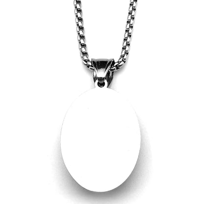 Tiger Eye Oval Pendant Necklace