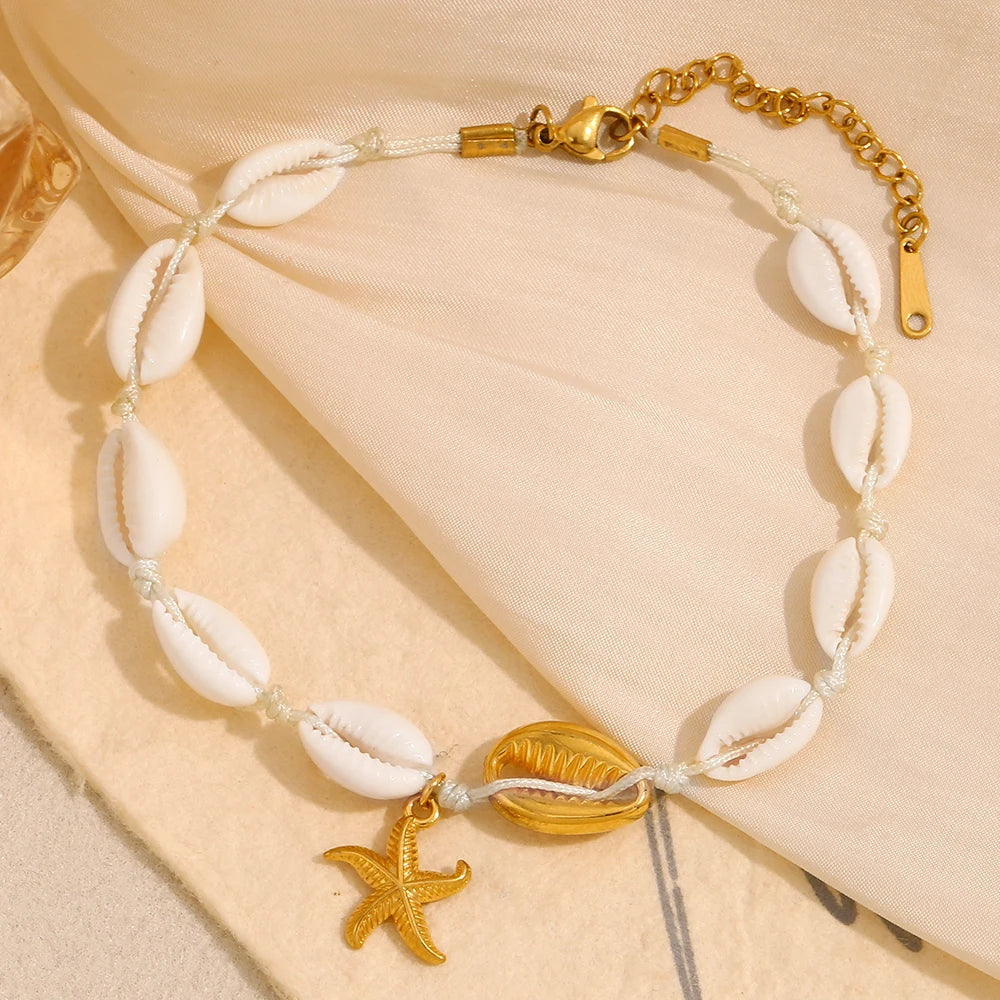 Starfish & Shell Anklet