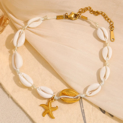 Starfish & Shell Anklet