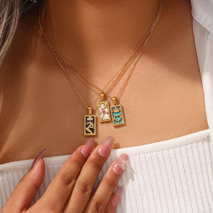 Tarot Card Charm Necklace