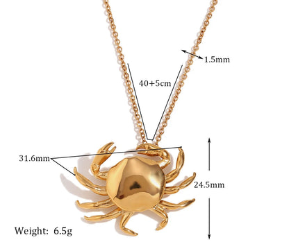 Cangrejito Crab Pendant Necklace