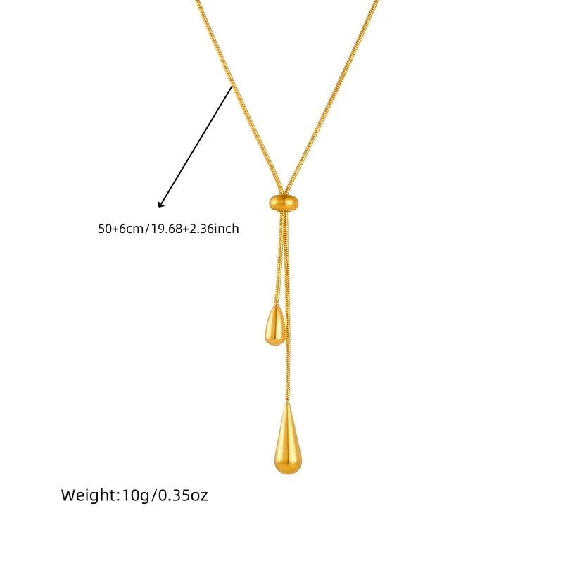 Gota Drop Necklace & Earrings Set