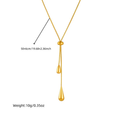 Gota Drop Necklace & Earrings Set