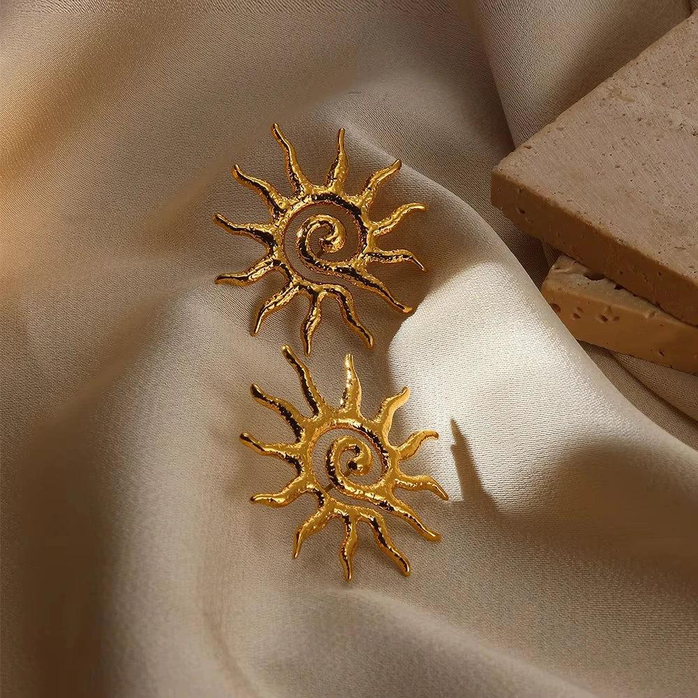 Spiral Sunburst Earrings