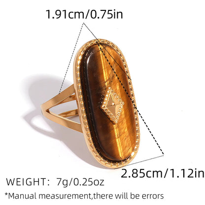 Sunlit Stone Rings