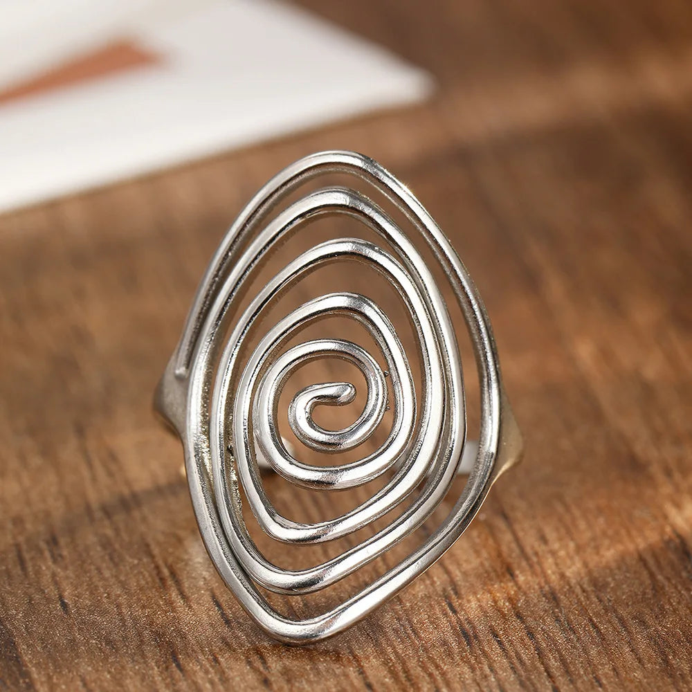 Spiral Statement Ring