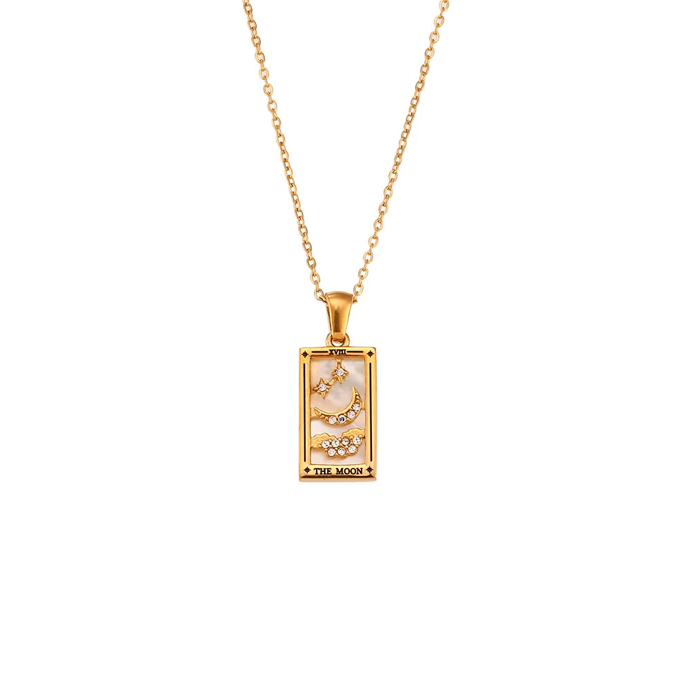 Tarot Card Charm Necklace