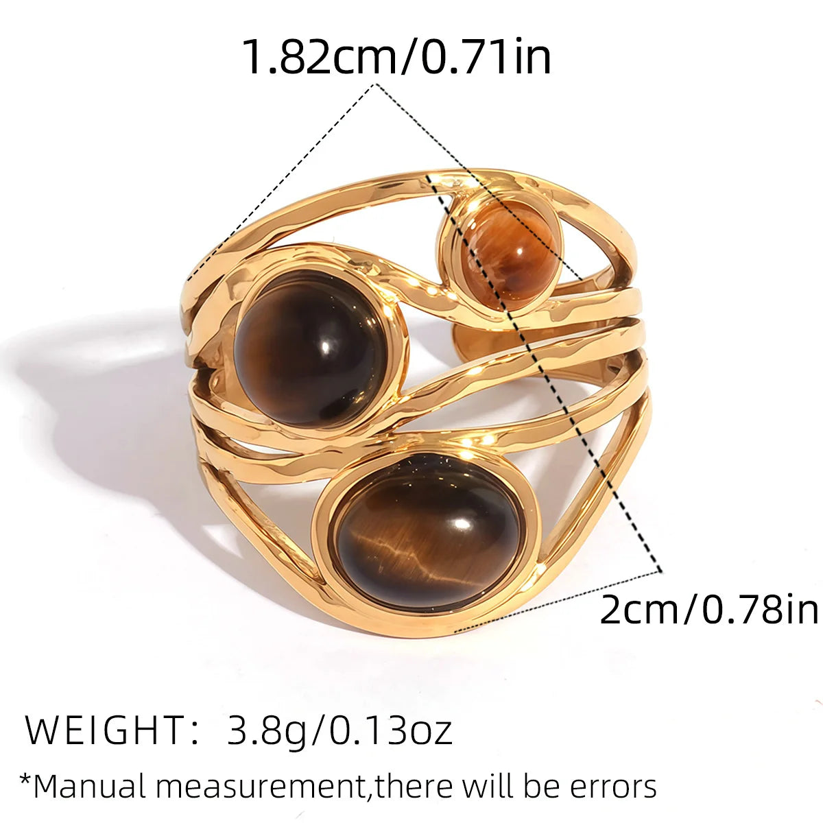 Sunlit Stone Rings
