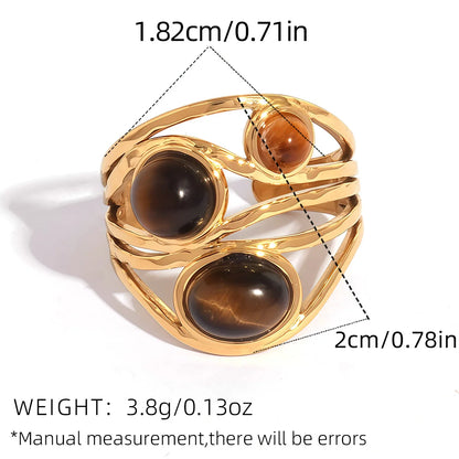 Sunlit Stone Rings