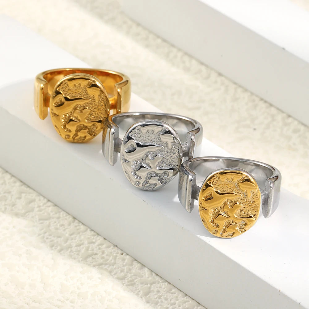Planeta Relief Oval Ring