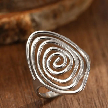 Spiral Statement Ring