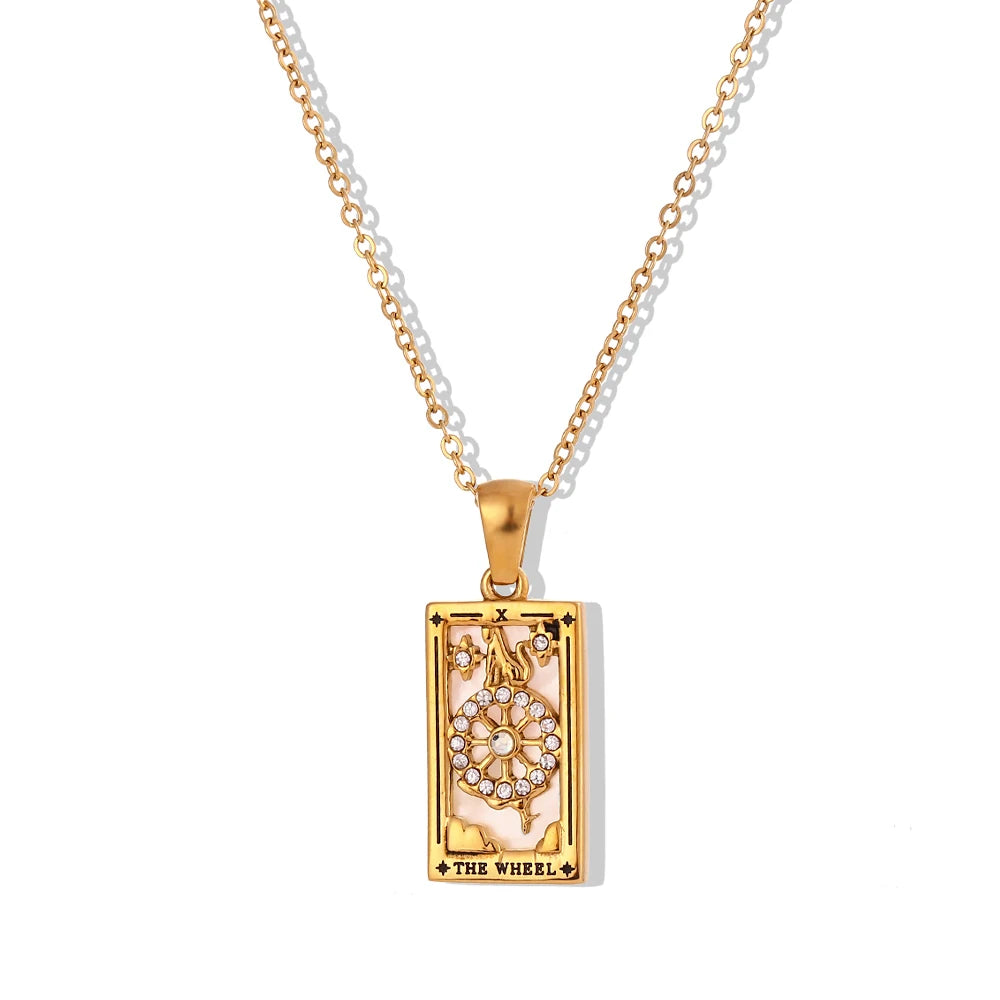 Tarot Card Charm Necklace