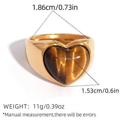 Sunlit Stone Rings