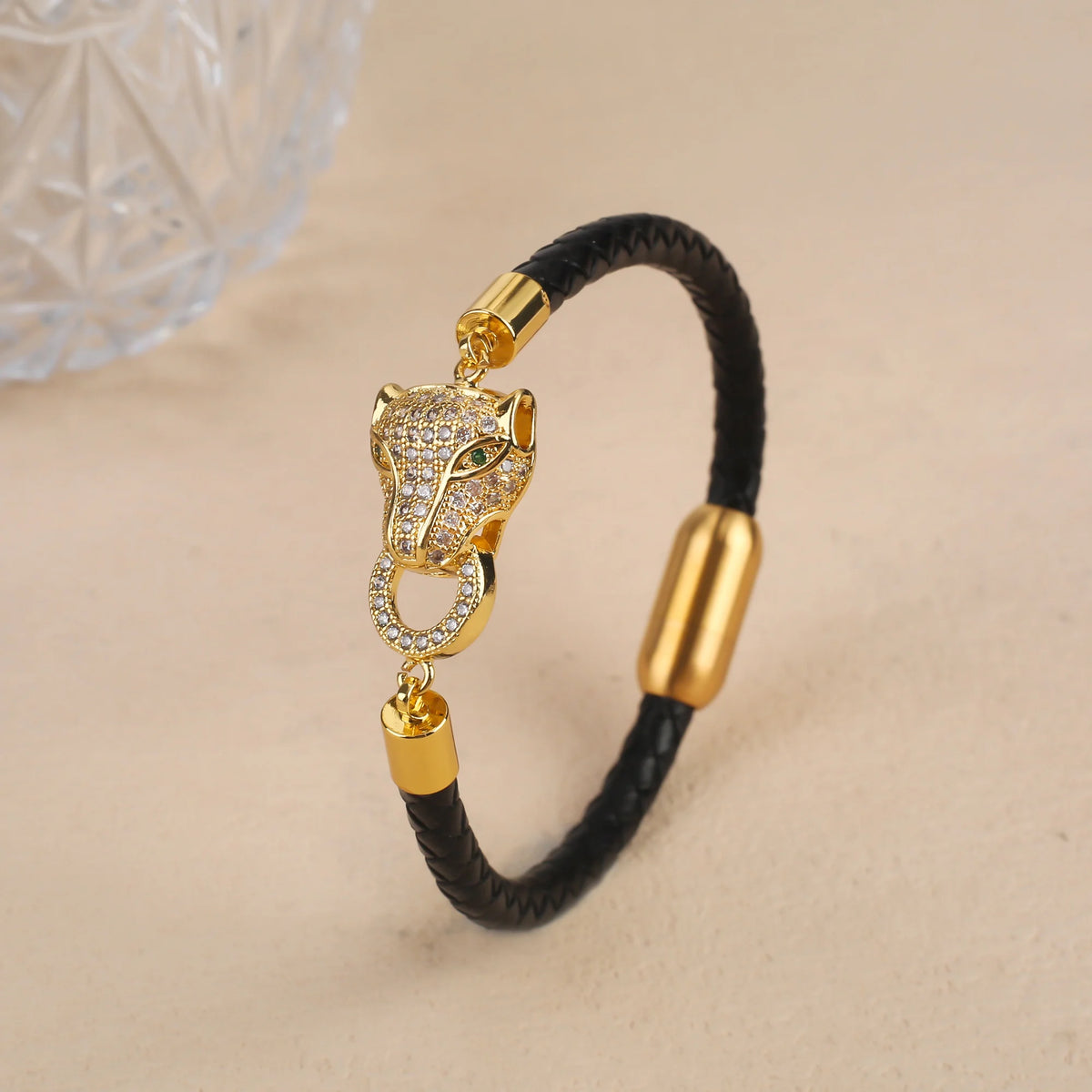 Leopardo Braided Leather Bracelet