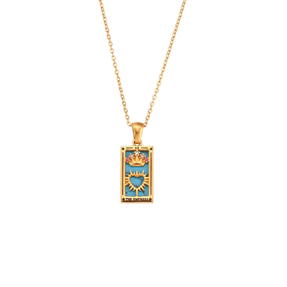 Tarot Card Charm Necklace