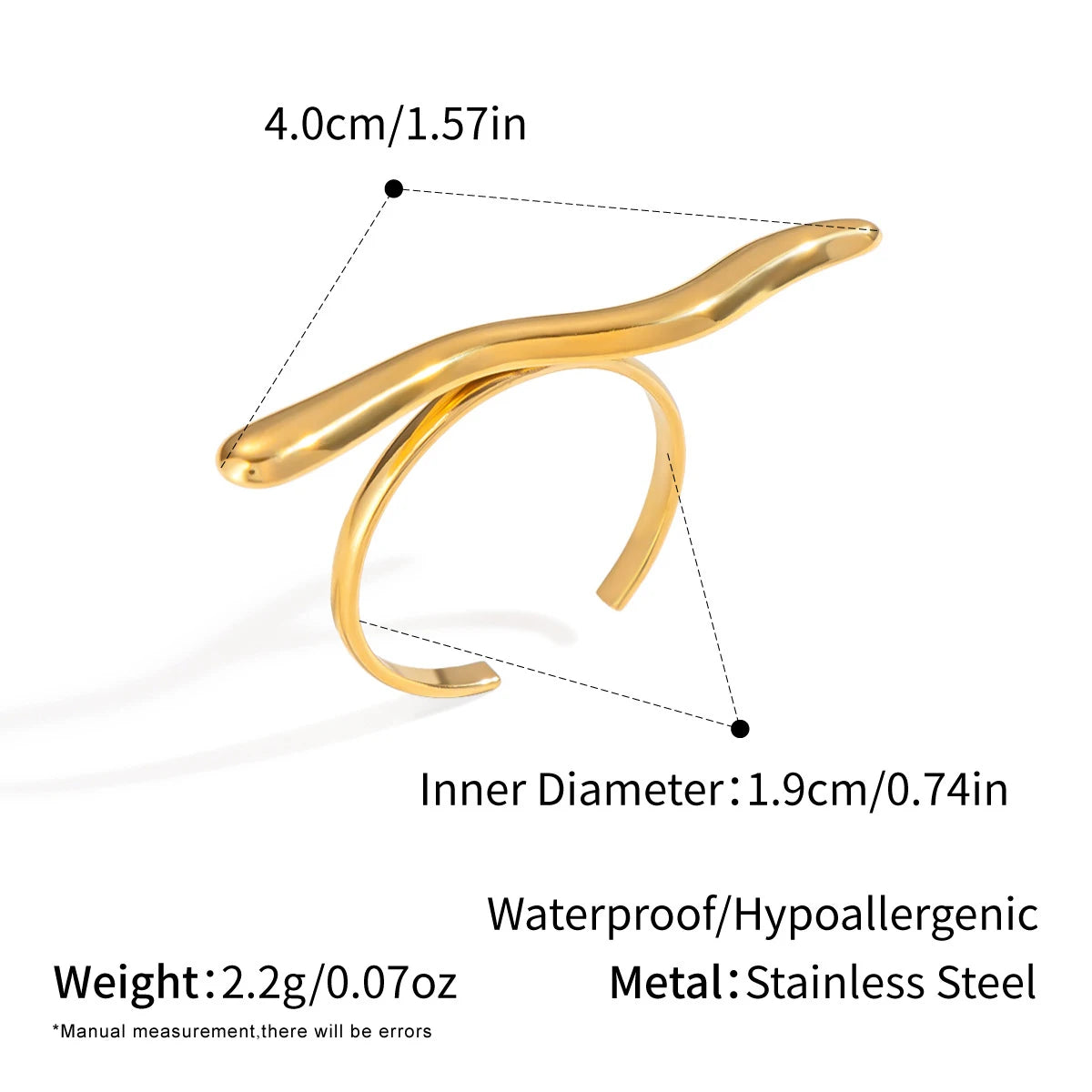 Ripple Wave Ring