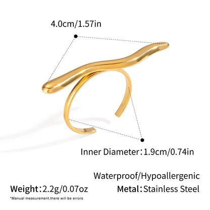 Ripple Wave Ring