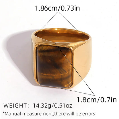 Sunlit Stone Rings