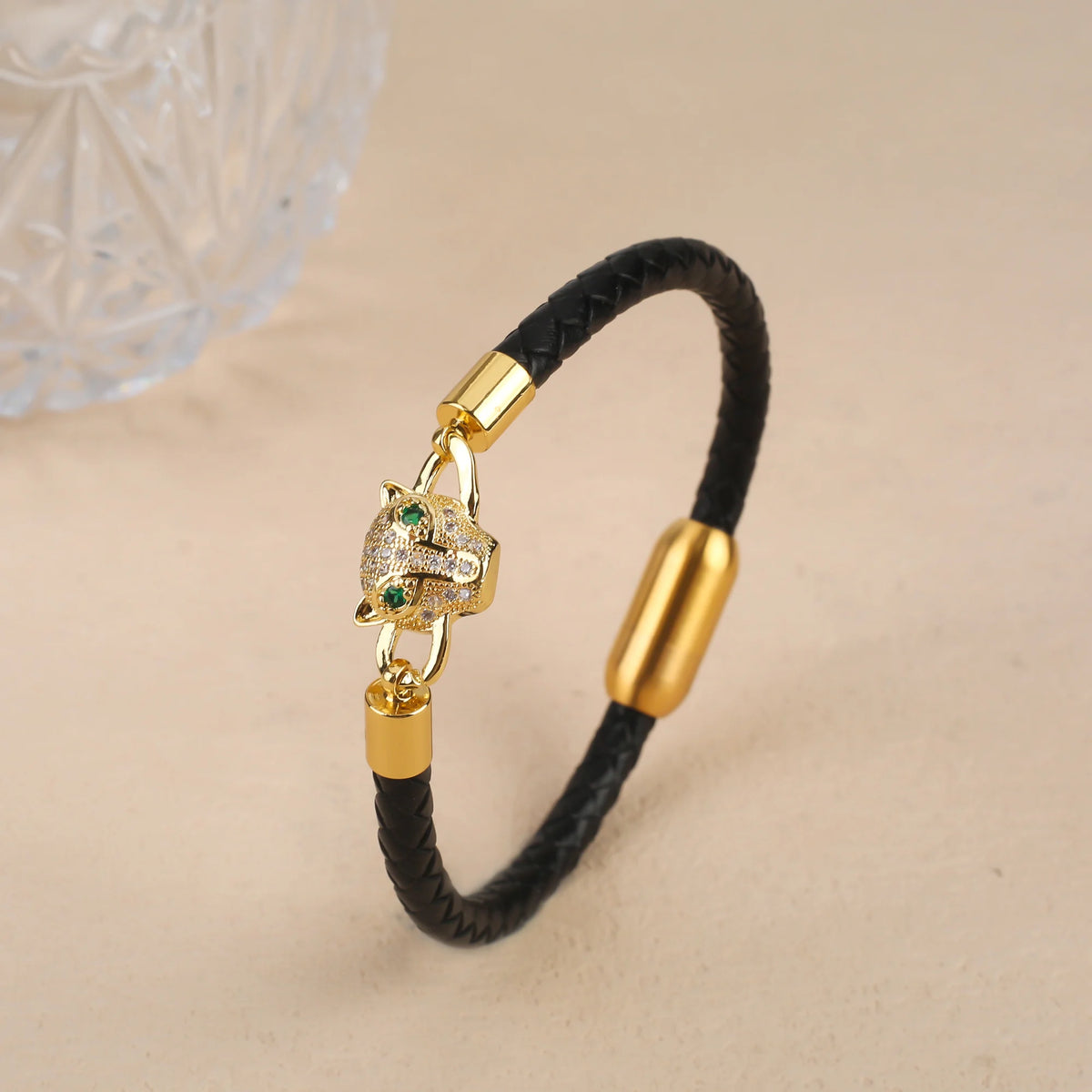 Leopardo Braided Leather Bracelet