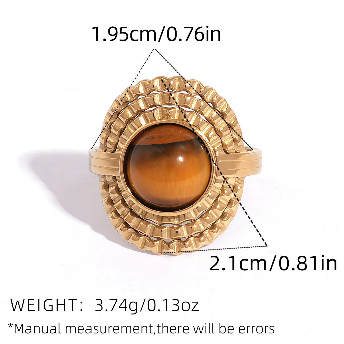 Sunlit Stone Rings
