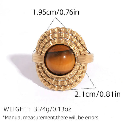 Sunlit Stone Rings