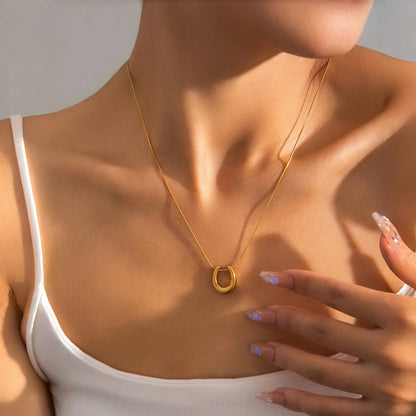Horseshoe Pendant Necklace