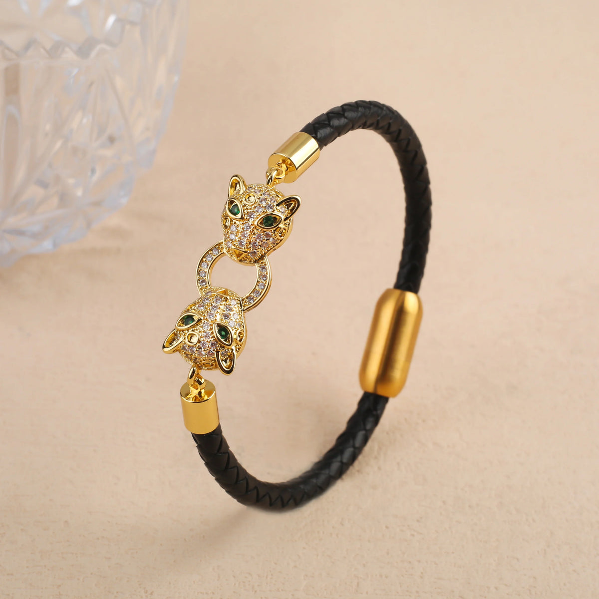 Leopardo Braided Leather Bracelet