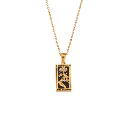 Tarot Card Charm Necklace