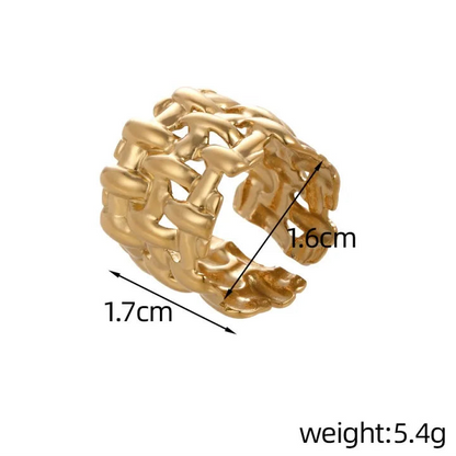 Trenza Braided Open Ring