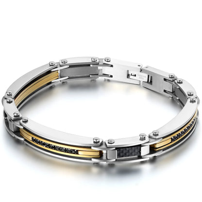Steel Link Chain Bracelet for Men