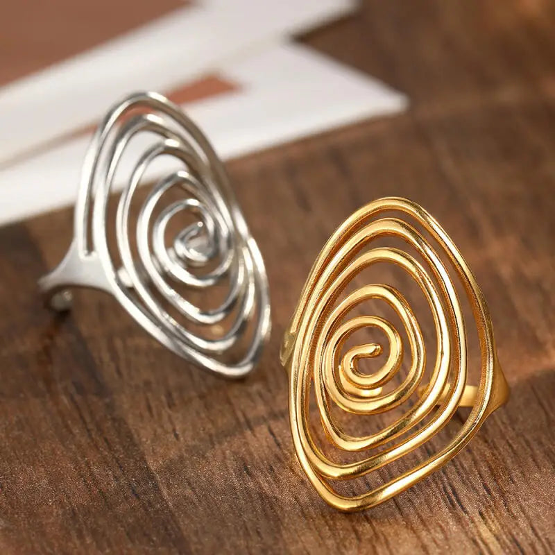 Spiral Statement Ring