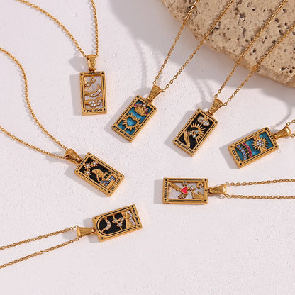 Tarot Card Charm Necklace