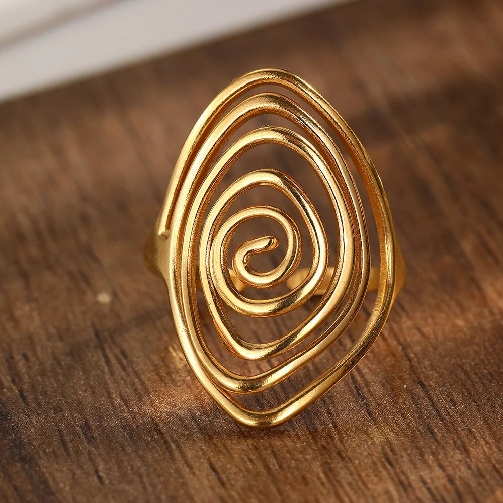 Spiral Statement Ring