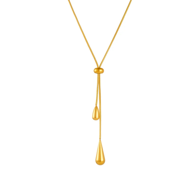 Gota Drop Necklace & Earrings Set